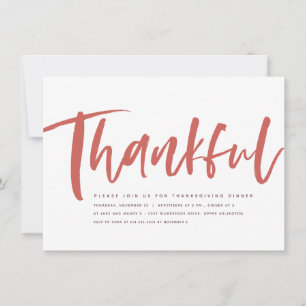 De uitnodiging tot Thanksgiving van het dankwaadvo