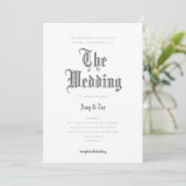 De uitnodiging tot weduwschap via het huwelijk (Staand voorkant)