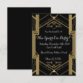 De uitnodiging van 1920 van de met de NYE geassoci (Voorkant / Achterkant)