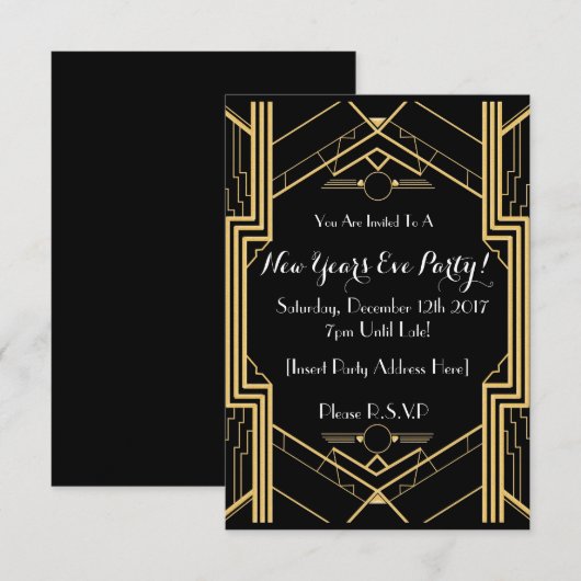 De uitnodiging van 1920 van de met de NYE geassoci (Voorkant / Achterkant)