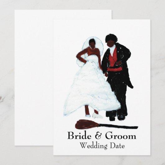 De uitnodiging van Broom pompen (Voorkant / Achterkant)