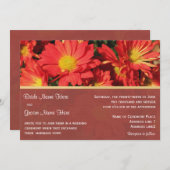 De uitnodiging van bruid en bruid. (Voorkant / Achterkant)