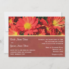 De uitnodiging van bruid en bruid.