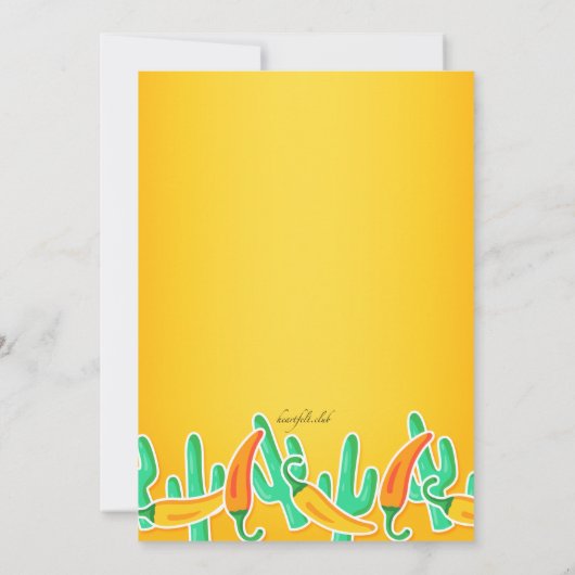 De Uitnodiging van Cinco DE Mayo van Feliz (Achterkant)