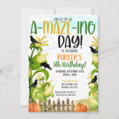 De uitnodiging van Corn Maze Boy van 's avonds (Voorkant)