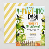 De uitnodiging van Corn Maze Boy van 's avonds (Voorkant / Achterkant)