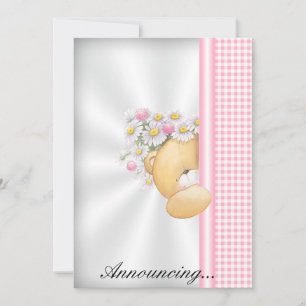 De Uitnodiging van de Aankondiging van het baby