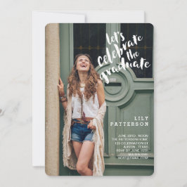 De uitnodiging van de Afstuderen Graduation Party 