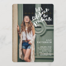 De uitnodiging van de Afstuderen Graduation Party 