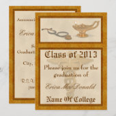 De Uitnodiging van de Afstuderen van de verzorging (Voorkant / Achterkant)