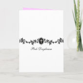 De uitnodiging van de Bal van Kerstmis (Achterkant)