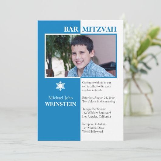 De Uitnodiging van de bar mitswa (Staand voorkant)