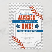 De uitnodiging van de Baseball Little Slugger Boy  (Voorkant / Achterkant)