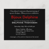 De Uitnodiging van de Bedrijfs van de Geluk van de Briefkaart (Achterkant)