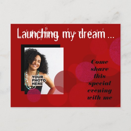 De Uitnodiging van de Bedrijfs van de Geluk van de Briefkaart (Voorkant)