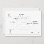 De uitnodiging van de Birthday Cake van de ingenie (Voorkant)