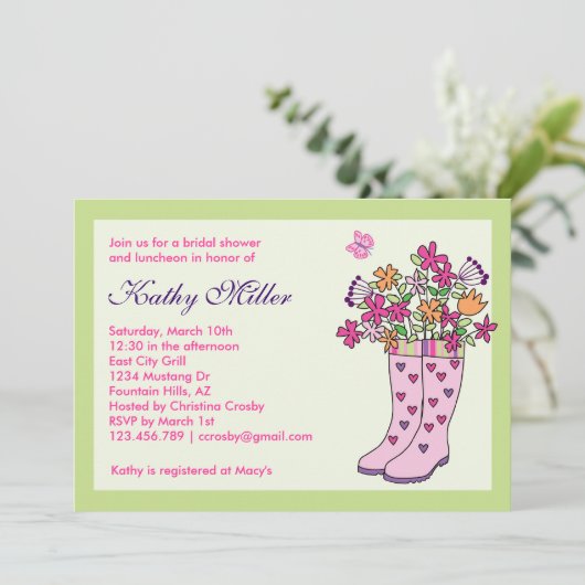 De Uitnodiging van de Bridal van de Boeken van de  (Staand voorkant)