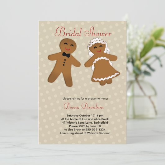 De Uitnodiging van de Bridal van de feestdag of sp (Staand voorkant)