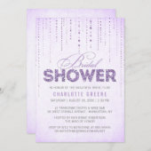 De Uitnodiging van de Bridal van de Glitter van he (Voorkant / Achterkant)