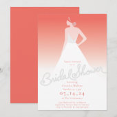 De uitnodiging van de Bridal van de Groot (Voorkant / Achterkant)