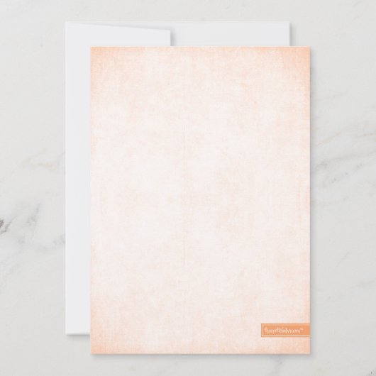 De Uitnodiging van de Bridal van de Kijk van de Gl (Achterkant)