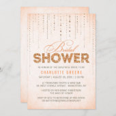 De Uitnodiging van de Bridal van de Kijk van de Gl (Voorkant / Achterkant)