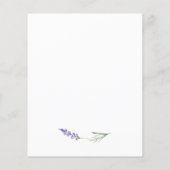 De Uitnodiging van de Bridal van de Lavender van d (Achterkant)