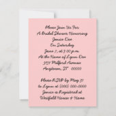 De  Uitnodiging van de Bridal van de Stijl van de  (Achterkant)