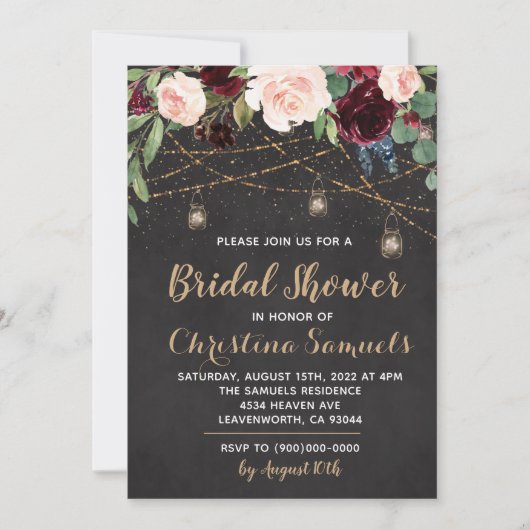 De Uitnodiging van de Bridal van het Koord de Lich (Voorkant)