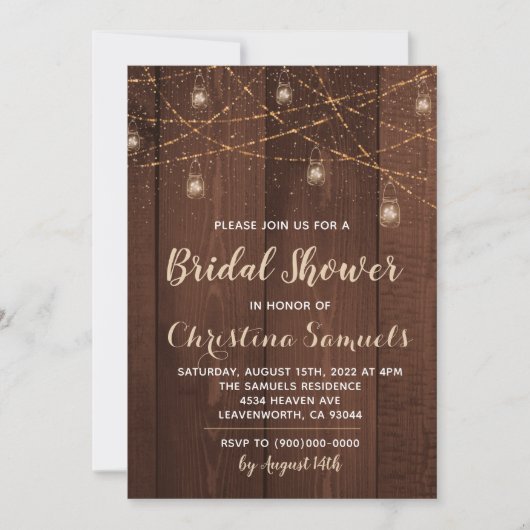 De Uitnodiging van de Bridal van het Koord de Lich (Voorkant)