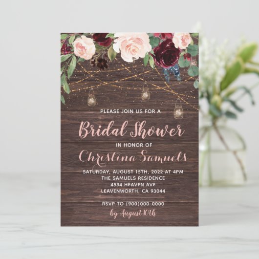 De Uitnodiging van de Bridal van het Koord de Lich (Staand voorkant)