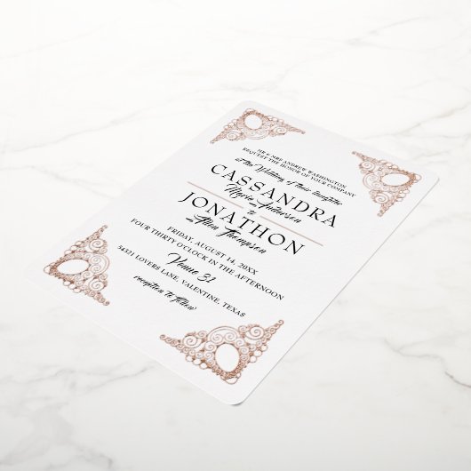 De Uitnodiging van de bruiloft - Art Nieuw met Gee (Gedraaid)