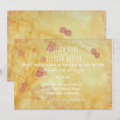 De Uitnodiging van de bruiloft Aziatische Influenc (Voorkant / Achterkant)