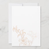 De Uitnodiging van de bruiloft gouden dag (Achterkant)