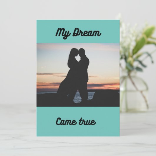 De Uitnodiging van de bruiloft met Zonnetijd past  (Staand voorkant)