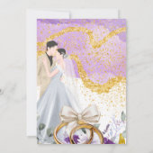 De Uitnodiging van de bruiloft sparen de Datum (Achterkant)