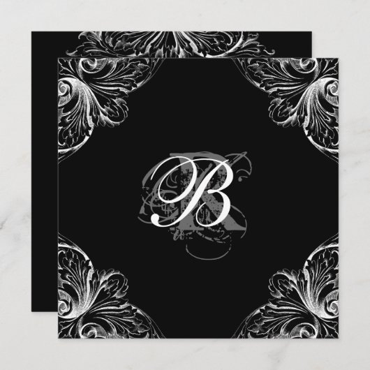 De Uitnodiging van de bruiloft sparen de Datum Ele (Voorkant / Achterkant)