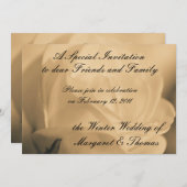 De Uitnodiging van de bruiloft sparen de kaart van (Voorkant / Achterkant)