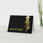 de uitnodiging van de cincoDE Mayo partij (Voorkant)