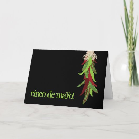 de uitnodiging van de cincoDE Mayo partij (Voorkant)