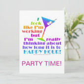 De Uitnodiging van de cocktailpartij - hoe lang du (Staand voorkant)