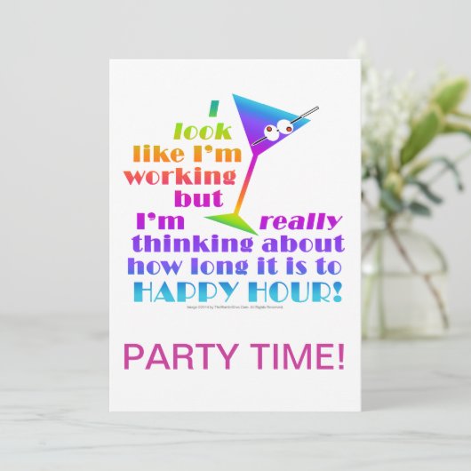 De Uitnodiging van de cocktailpartij - hoe lang du (Staand voorkant)