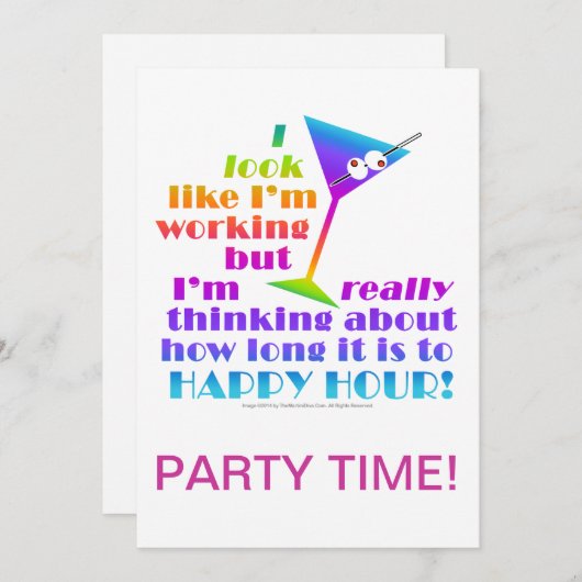 De Uitnodiging van de cocktailpartij - hoe lang du (Voorkant / Achterkant)