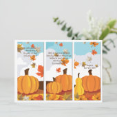 De Uitnodiging van de Comités van de pompoen (Staand voorkant)