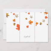 De Uitnodiging van de Comités van de pompoen (Achterkant)