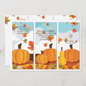 De Uitnodiging van de Comités van de pompoen (Voorkant / Achterkant)