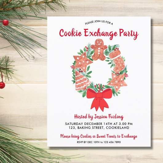 De Uitnodiging van de de Uitwisseling van de Kerst