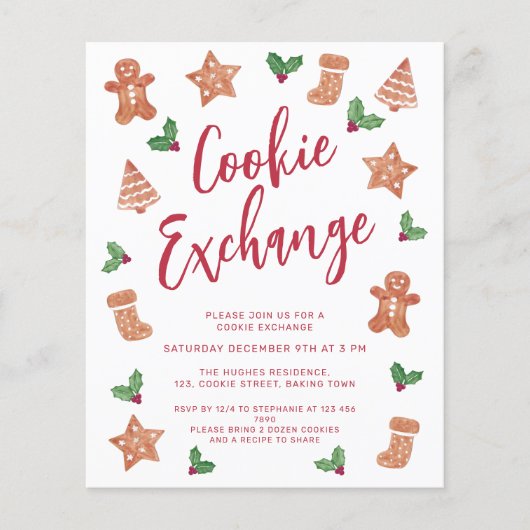 De Uitnodiging van de de Uitwisseling van de Kerst (Voorkant)