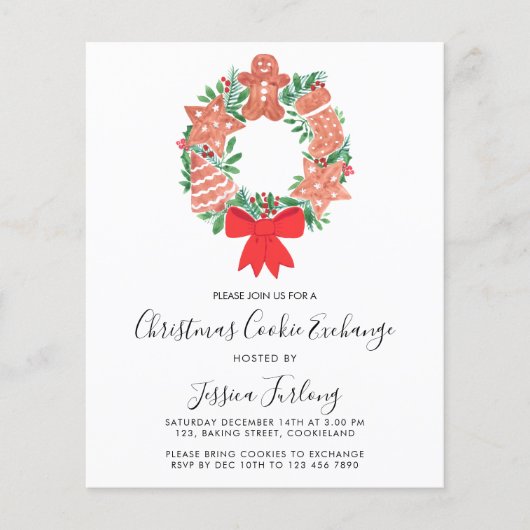 De Uitnodiging van de de Uitwisseling van de Kerst (Voorkant)