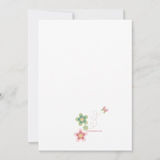 De Uitnodiging van de Fantasie van het meisje (Achterkant)